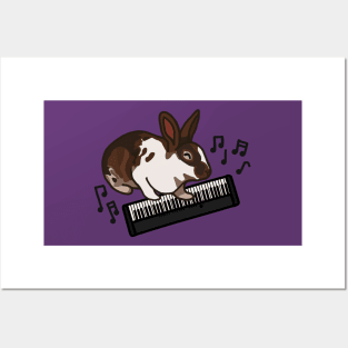 Keyboard Bunny Posters and Art